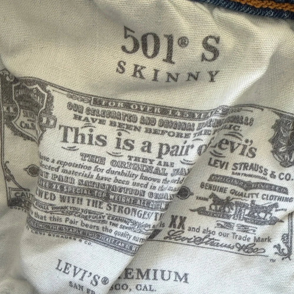 Levi's 501 Skinny - y2k - 28 x 30 - Picture 7 of 11